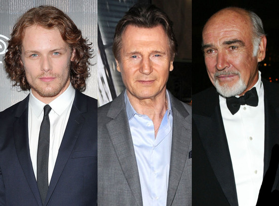 Liam Neeson, Sam Heughan, Sean Connery Liam Neeson, Sam Heughan, Sean Connery